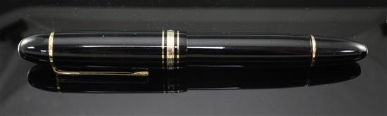 A vintage Montblanc 149 fountain pen 5.75in.